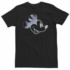 Big & Tall Disney Mickey & Friends Mickey Neon Oil Slick Fill Tee