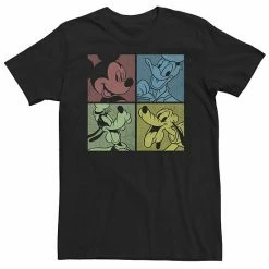 Big & Tall Disney Mickey & Friends Group Shot Comic Panels Tee