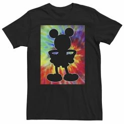 Big & Tall Disney Mickey Mouse Tie Dye Silhouette Tee