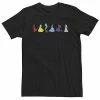 Big & Tall Disney Princess Group Shot Colorful Line Up Silhouettes Tee -Disney Sales Store unnamed file 3227