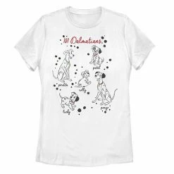 Juniors' Disney 101 Dalmatians Puppy Names Graphic Tee