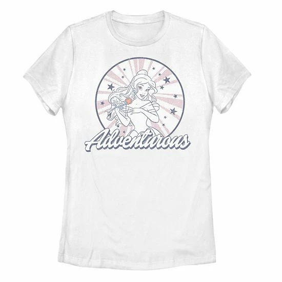 Juniors' Disney Beauty and the Beast Adventurous Tee Juniors' Disney Beauty And The Beast Adventurous Tee -Disney Sales Store unnamed file 3294