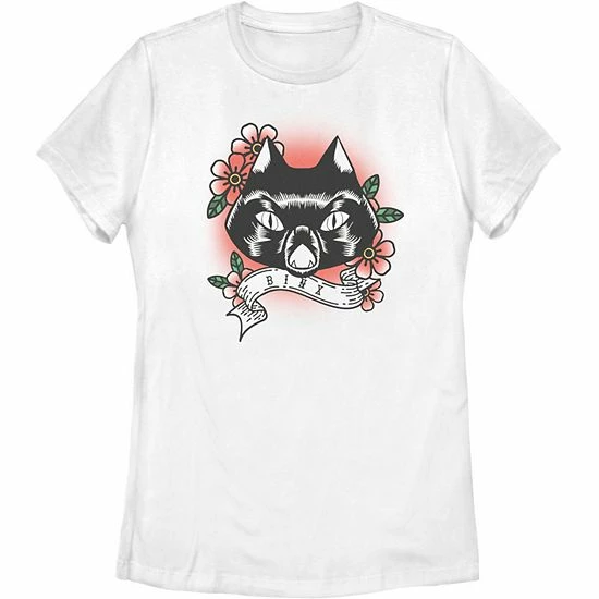 Juniors' Disney Hocus Pocus Binx Tattoo Style Head Shot Tee 3 Juniors' Disney Hocus Pocus Binx Tattoo Style Head Shot Tee