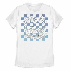 Juniors' Disney's Lilo & Stitch Group Surf Graphic Tee