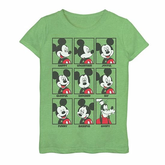Disney's Mickey Mouse Girls 7-16 Emotions Goofy Smile Graphic Tee Athletic Heather 3 Disney's Mickey Mouse Girls 7-16 Emotions Goofy Smile Graphic Tee Athletic Heather