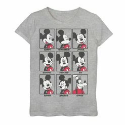 Disney's Mickey Mouse Girls 7-16 Emotions Goofy Smile Graphic Tee Athletic Heather 9 Disney's Mickey Mouse Girls 7-16 Emotions Goofy Smile Graphic Tee Athletic Heather -Disney Sales Store unnamed file 3318