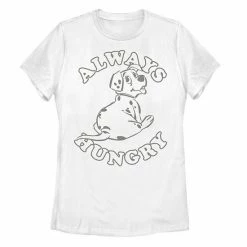 Juniors' Disney 101 Dalmatians Rolly Puppy Always Hungry Graphic Tee