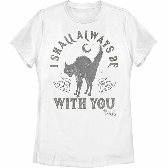 Juniors' Disney Hocus Pocus Binx I Shall Always Be With You Tee Juniors' Disney Hocus Pocus Binx I Shall Always Be With You Tee -Disney Sales Store unnamed file 3349