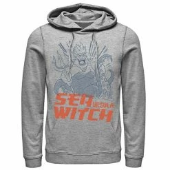 Men's Disney The Little Mermaid Ursula Sea Witch Sketch Portrait Hoodie