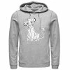 Men's Disney The Lion King Simba Smirk Paint Splatter Pullover Hoodie -Disney Sales Store unnamed file 3373