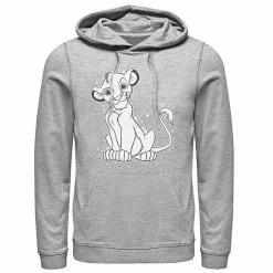 Men's Disney The Lion King Simba Smirk Paint Splatter Pullover Hoodie