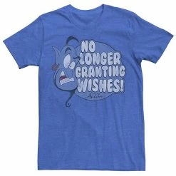 Men's Disney's Aladdin Genie No Longer Granting Wishes Tee Navy Heather -Disney Sales Store unnamed file 3415