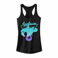 Juniors' Disney's Aladdin Genie "Applause" Graphic Tank Indigo -Disney Sales Store unnamed file 3432