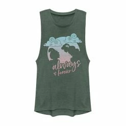 Juniors' Disney's Aladdin "Always & Forever" Graphic Muscle Tank Charcoal -Disney Sales Store unnamed file 3460
