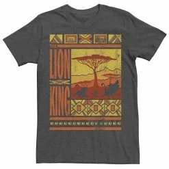 Men's Disney's The Lion King Geometric Simba, Timon, And Pumba Tee