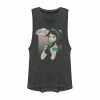Juniors' Disney's Aladdin Jasmine "Long Hair Don't Care" Muscle Tank Charcoal -Disney Sales Store unnamed file 3491
