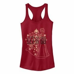 Juniors' Disney's Frozen Elsa "Let It Go" Outlines Portrait Racerback Tank Top