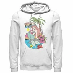 Men's Disney The Little Mermaid Distressed Ariel Logo Hoodie
