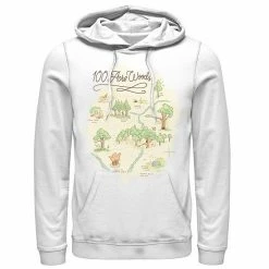 Men's Disney Winnie The Pooh 100 Acre Woods Map Hoodie