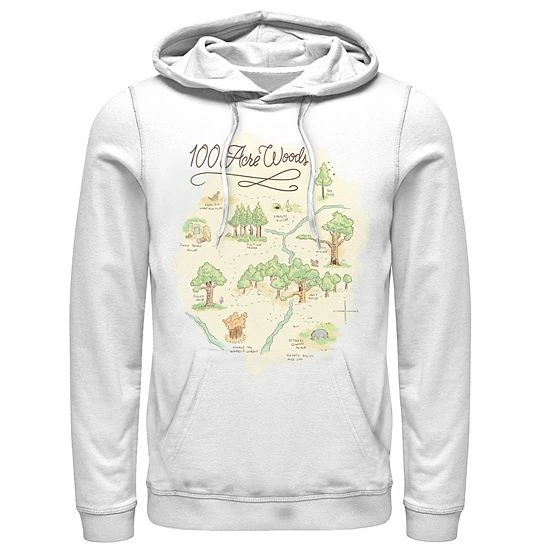 Men's Disney Winnie The Pooh 100 Acre Woods Map Hoodie Men's Disney Winnie The Pooh 100 Acre Woods Map Hoodie -Disney Sales Store unnamed file 3523