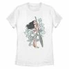 Junior's Disney's Moana Floral Watercolor Sketch Crewneck Tee -Disney Sales Store unnamed file 3530