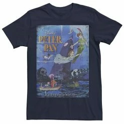 Men's Disney Tinkerbell Pan Poster Vintage Tee