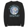 Men's Disney Frozen Olaf Do You Want To Build A Snowman Sweatshirt -Disney Sales Store unnamed file 3575