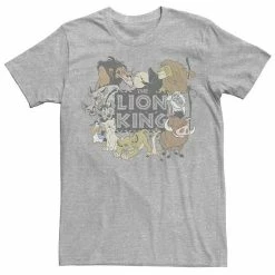 Men's Disney The Lion King Leaf Collage Tee Athletic Heather -Disney Sales Store unnamed file 3607