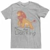 Men's Disney The Lion King Simba Cave Painting Logo Tee