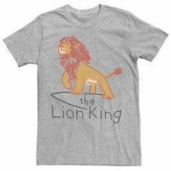 Men's Disney The Lion King Simba Cave Painting Logo Tee