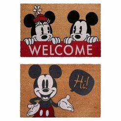 Disney's Mickey Hi/Welcome 2-Pack Coir Mat Set