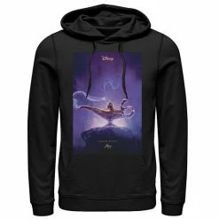 Disney's Aladdin Men's Lamp Poster Graphic Hoodie Black