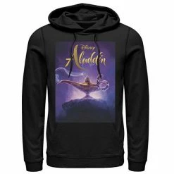 Disney's Aladdin Men's Lamp Poster Graphic Hoodie Black