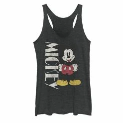 Disney's Mickey And Friends Mickey Vintage Stance Juniors' Racerback Graphic Tank Top