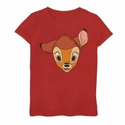 Disney's Bambi Girls 7-16 Big Face Graphic Tee Red 3 Disney's Bambi Girls 7-16 Big Face Graphic Tee Red -Disney Sales Store unnamed file 3658