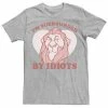 Men's Disney's The Lion King Disney Villains Valentine's Day Scar Surrounded By Idiots Tee