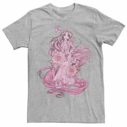 Men's Disney Tangled Pink Tonal Rapunzel Portrait Tee