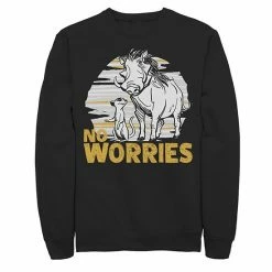 Men's Disney The Lion King Timon & Pumbaa No Worries Sweatshirt