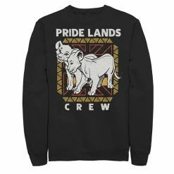Men's Disney The Lion King Live Action Simba Nala Pride Lands Crew Sweatshirt
