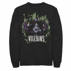 Men's Disney Villains Green Flame Group Shot Fleece