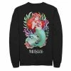 Men's Disney The Little Mermaid Watercolor Anime Style Sweatshirt