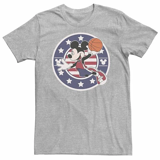 Disney Men's Mickey Classic Basketball Americana Sport Tee Disney Men's Mickey Classic Basketball Americana Sport Tee -Disney Sales Store unnamed file 3774