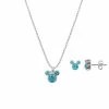 Disney's Mickey Mouse Blue Crystal Silhouette Necklace & Stud Earring Duo Set 1 Disney's Mickey Mouse Blue Crystal Silhouette Necklace & Stud Earring Duo Set -Disney Sales Store unnamed file 379