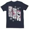 Men's Disney Frozen Anna Elsa Olaf Snowflake Panel Tee -Disney Sales Store unnamed file 3799