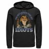 Men's Disney The Lion King Scar Surrounded By Idiots Sunset Poster Hoodie -Disney Sales Store unnamed file 3819