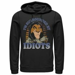 Men's Disney The Lion King Scar Surrounded By Idiots Sunset Poster Hoodie