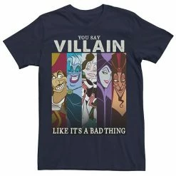 Men's Disney Villains Like Its A Bad Thing Group Shot Tee Navy