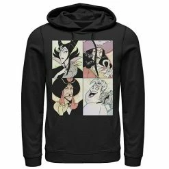 Men's Disney Villains Anime Watercolor Panels Hoodie