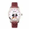 Disney's Mickey Mouse & Minnie Mouse Women's Silver Watch -Disney Sales Store unnamed file 3883