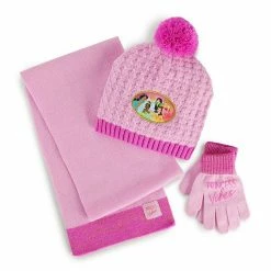 Girls Disney Princesses Hat, Scarf, & Mittens Set